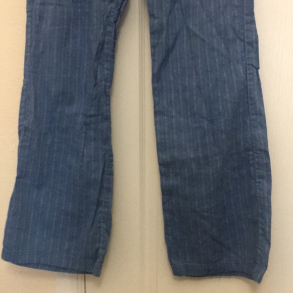 prAna Long Pants Sz 4 Four Pockets Blue Draw String Cotton New - Picture 3 of 8